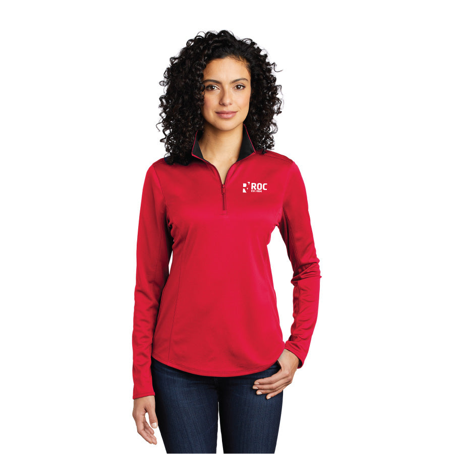 Port Authority Ladies Silk Touch Performance 1/4-Zip