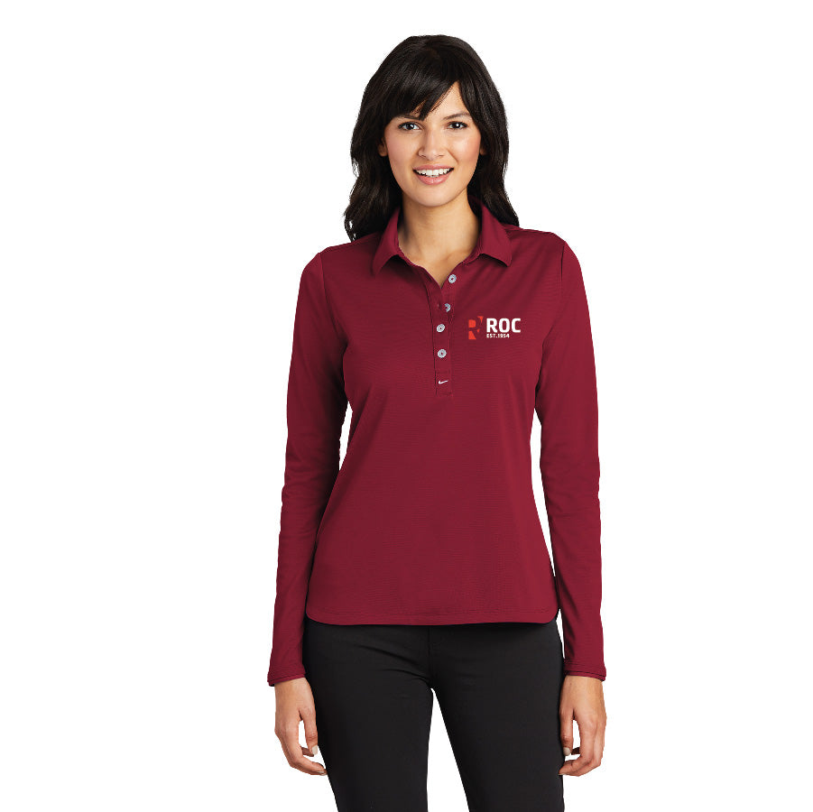 Nike Ladies Long Sleeve Dri-FIT Stretch Tech Polo